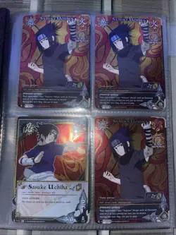 Naruto CCG 80 Foil Card Lot + Binder - Image 1