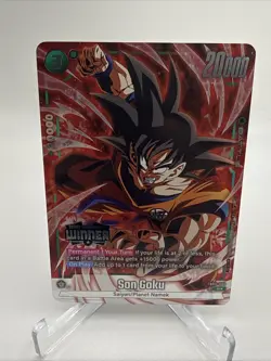 Dragon Ball Super Son Goku FB05-053 Store Tournament Winner SR*Foil Promo Card - Image 1