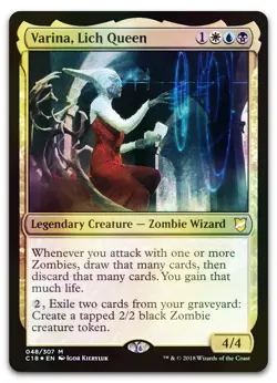 Varina, Lich Queen #48 (Foil) (NM) Commander 2018 C18 Magic MTG - Image 1