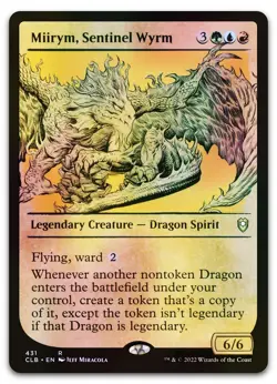 Miirym, Sentinel Wyrm (Showcase) #431 (Foil) (LP) Baldur's Gate CLB Magic MTG - Image 1