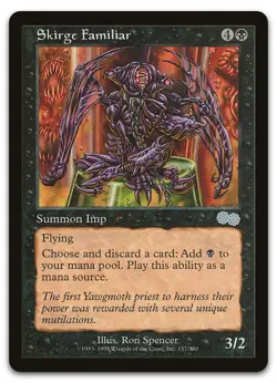 Skirge Familiar #157 (NM) Urza's Saga USG Magic MTG - Image 1