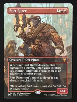 1x MTG Port Razer (Borderless) - Special Guests (SPG) (OTJ) #33 - Magic - Image 1