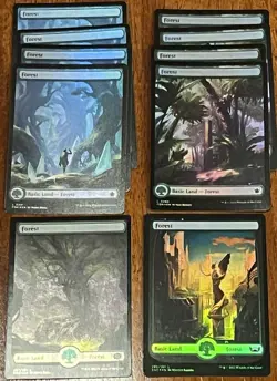 X50 ALL FOIL Full Art Lands See Pics $28.99 Market Value - Image 3