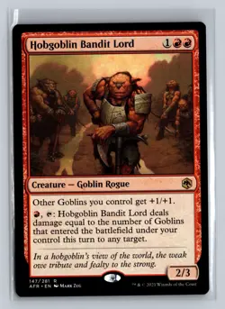 Hobgoblin Bandit Lord - R MTG Adventures in the Forgotten Realms English NM - Image 1