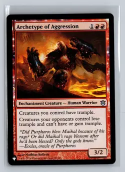Archetype of Aggression Normal U The List Reprints 88/165 MTG NM - Image 1