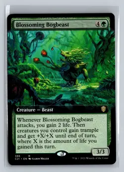 Blossoming Bogbeast - R MTG Extended Art Commander 2021 English NM - Image 1
