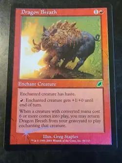 Dragon Breath 86/143 Foil Magic The Gathering MTG - Image 1