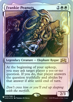 MTG Frankie Peanuts Foil ** The List (Unfinity Foil Edition) ** English (NM) - Image 1