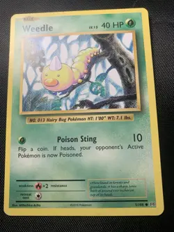 Weedle - 5/108 - Common - Pokemon Tcg Card Mp 2016 - Image 2