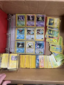 Vintage Box Pokemon Card Collection Lot Binder Wotc Holos Full Arts Base Set - Image 1