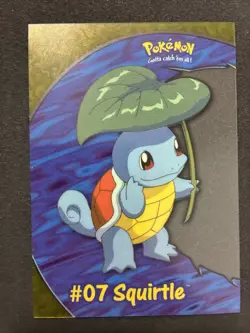 Topps Pokemon 2000 Squirtle #07 Clear Card PC4 TV Animation Edition NM/LP - Image 1