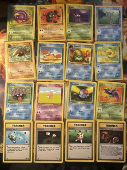 1999 Pokemon FOSSIL Set COMPLETE Unlimited Edition COMMON Cards Lot - Image 1