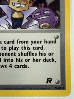 1999 Pokemon Trainer Imposter Oak's Revenge Team Rocket 1st Edition 76/82 - Image 4