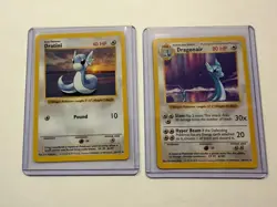 Vintage Pokemon TCG Base Set Dratini Dragonair Shadowless - Image 3