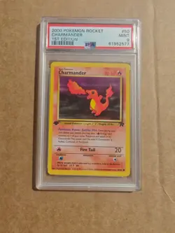 2000 POKEMON ROCKET #50 CHARMANDER 1ST EDITION PSA 9 MINT - Image 1