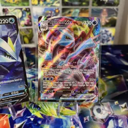 Pokemon Kyurem V&VMAX 048&049/196 Lost Origin Ultra Rare Full Art Cards NM - Image 3