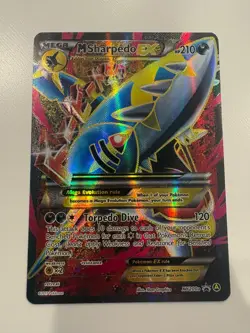 Pokemon card. Mega Sharpedo EX. Full Art Textured Holo. Mega Evolution. Rare - Image 1