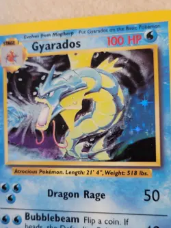 Gyarados - Holo - 6/102 Base Set - Pokemon TCG - 1999 Non-Played - Image 3