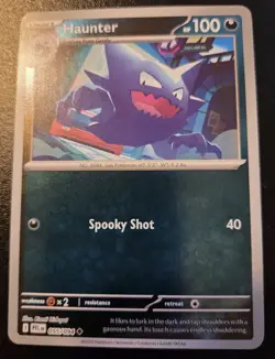 Haunter 055/094 Reverse Holo Uncommon Phantasmal Flames Pokemon TCG - Image 1