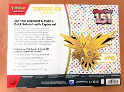 NEW SEALED - POKEMON TCG BOX - SCARLET VIOLET - 151 ZAPDOS EX COLLECTION - Image 2