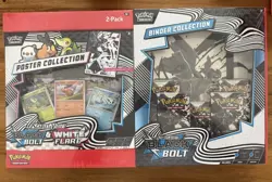 Pokemon Black Bolt and White Flare Binder + Poster Collection Sam's Club Bundle - Image 1