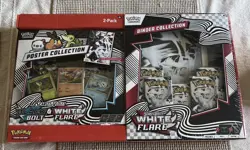 Pokemon Black Bolt and White Flare Binder + Poster Collection Sam's Club Bundle - Image 1