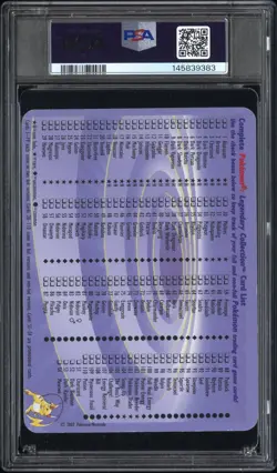 2002 POKEMON LEGEND COLL BOX TOPPER #S1 CHARIZARD PSA 2 - Image 2