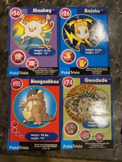 Pokemon Burger King Cards Mewtwo Strikes Back Movie 4 Card Lot - Image 1