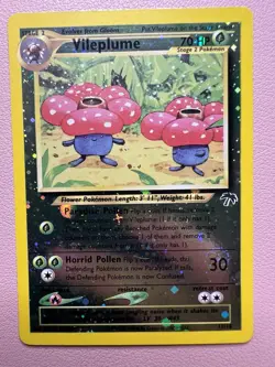 Vileplume 17/18 Southern Islands Reverse Holo Pokemon 2001 - Image 1