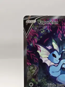 Vaporeon V SWSH181 (Near Mint) Black Star Promo Alternate Art Pokemon - Image 3