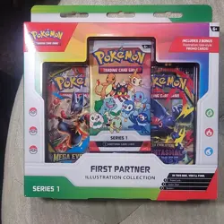 Pokemon First Partner Illustration Collection Series 1 Promo Box 3 Cards - Image 1
