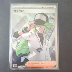 N's Plan 163/086 - Ultra Rare Full Art - Black Bolt - Pokemon TCG MINT - Image 1
