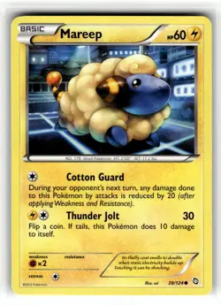 Pokemon: Dragons Exalted Mareep #38/124 Mareep- Common.V05 - Image 1