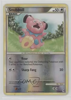 Snubbull German Reverse Foil Pokemon HeartGold & SoulSilver Call of Legends #71 - Image 1