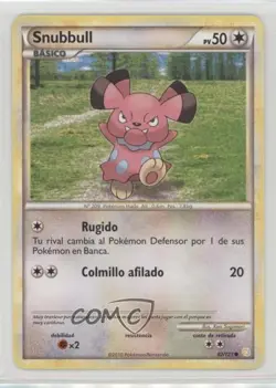 Snubbull Spanish Pokemon HeartGold & SoulSilver #82 2010 - Image 1