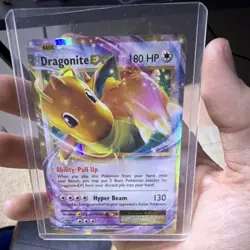 Pokemon Dragonite EX Ultra Rare Holo 150 HP Dragon 90/97 English Stage 2 - Image 1