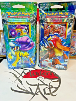 Sealed Pokemon Lost Thunder Theme Decks Set of 2 Entei And Raikou Decks - Image 1