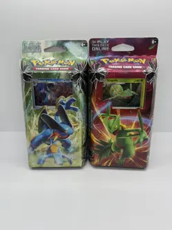 Sealed Pokemon Sun & Moon Celestial Storm Theme Decks Hydro Fury & Leaf Charge - Image 1