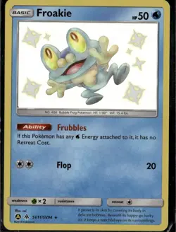 Froakie Shiny Holo Rare Hidden Fates: Shiny Vault SV11/SV94 Water Holo Pokemon C - Image 1