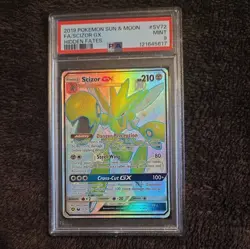 PSA 9 - Scizor GX SV72/SV94 - Hidden Fates - Pokemon TCG - Mint 9 - Image 1