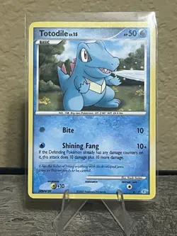 Totodile 8/12 2007 Pokemon TCG Manaphy Trainer Kit MP - Image 1