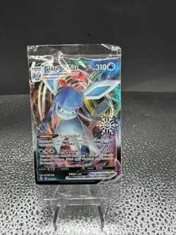 Pokemon TCG SEALED Glaceon VMAX Evolving Skies 041/203 Holo Ultra Rare Holiday - Image 1