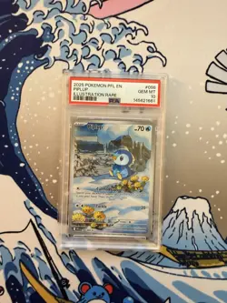 2025 Pokemon Phantasmal Flames Full Art Holo Illustration Rare Piplup 98 PSA 10 - Image 1