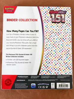NEW SEALED - POKEMON TCG - SCARLET VIOLET - 151 BINDER COLLECTION - Image 2