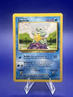 Pokemon TCG Squirtle Base Set 63/102 - Image 1