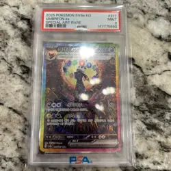 PSA 9 GEM MINT Umbreon EX SV8a KO Korean SAR 2025 Holo Pokemon 217/187 - Image 1