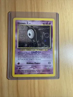 Pokemon Unown [A] 14/75 Neo Discovery Holo Rare Unlimited 40 HP English 2001 - Image 1