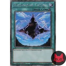 Yugioh Dimensional Fissure RA03-EN163 Platinum Secret Rare 1st Edition NM - Image 1