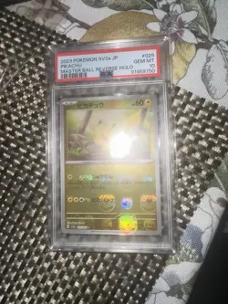 POKEMON JAPANESE SV2a-POKEMON 151 #025 PIKACHU MASTER BALL REVERSE HOLO PSA 10 - Image 2