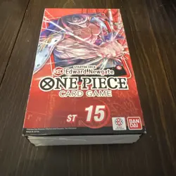 ONE PIECE TCG Edward Newgate (RED) STARTER DECK (ST-15) Sealed With PRB Pack! - Image 5